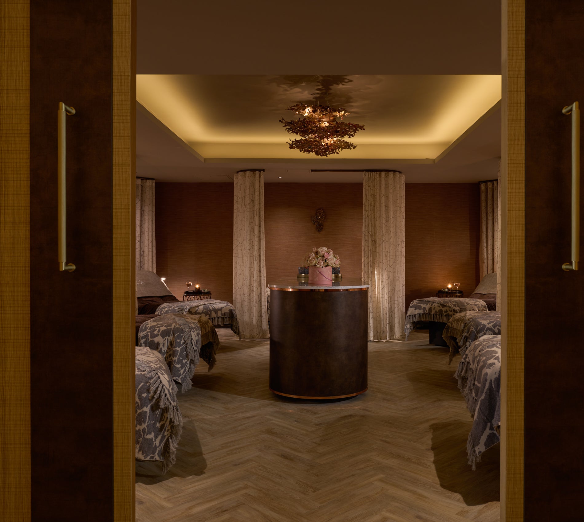 A view of The Whisper Room relaxation space at The Castle Spa at Dromoland