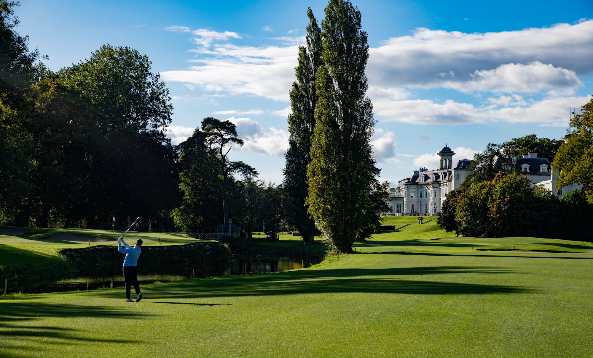 A golfer at The K Club, Co Kildare