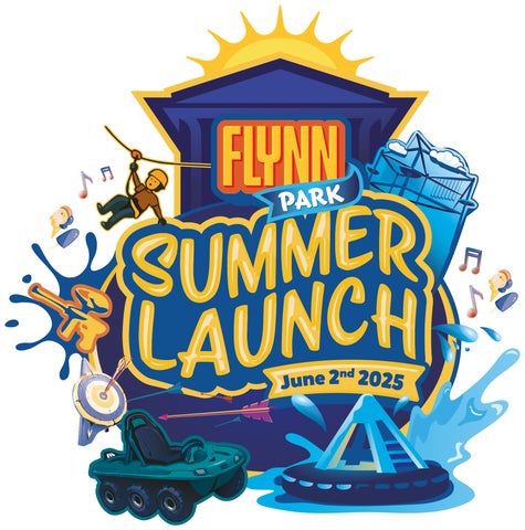 Logo incorporating elements of some of the activities at the event