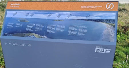 An information panel along the St Patrick’s Way and Art Trail Skerries
