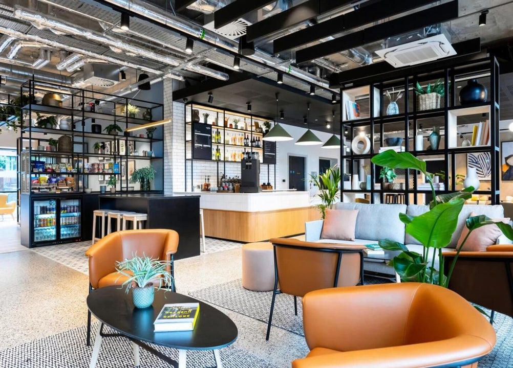 Seating area with chairs