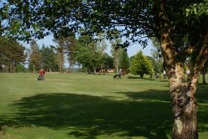 On the green at Ballaghaderreen Golf Course
