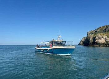 One of Howth Cliff Cruises boats out on a cruise