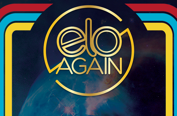 Round gold logo with wording in and primary coloured borders