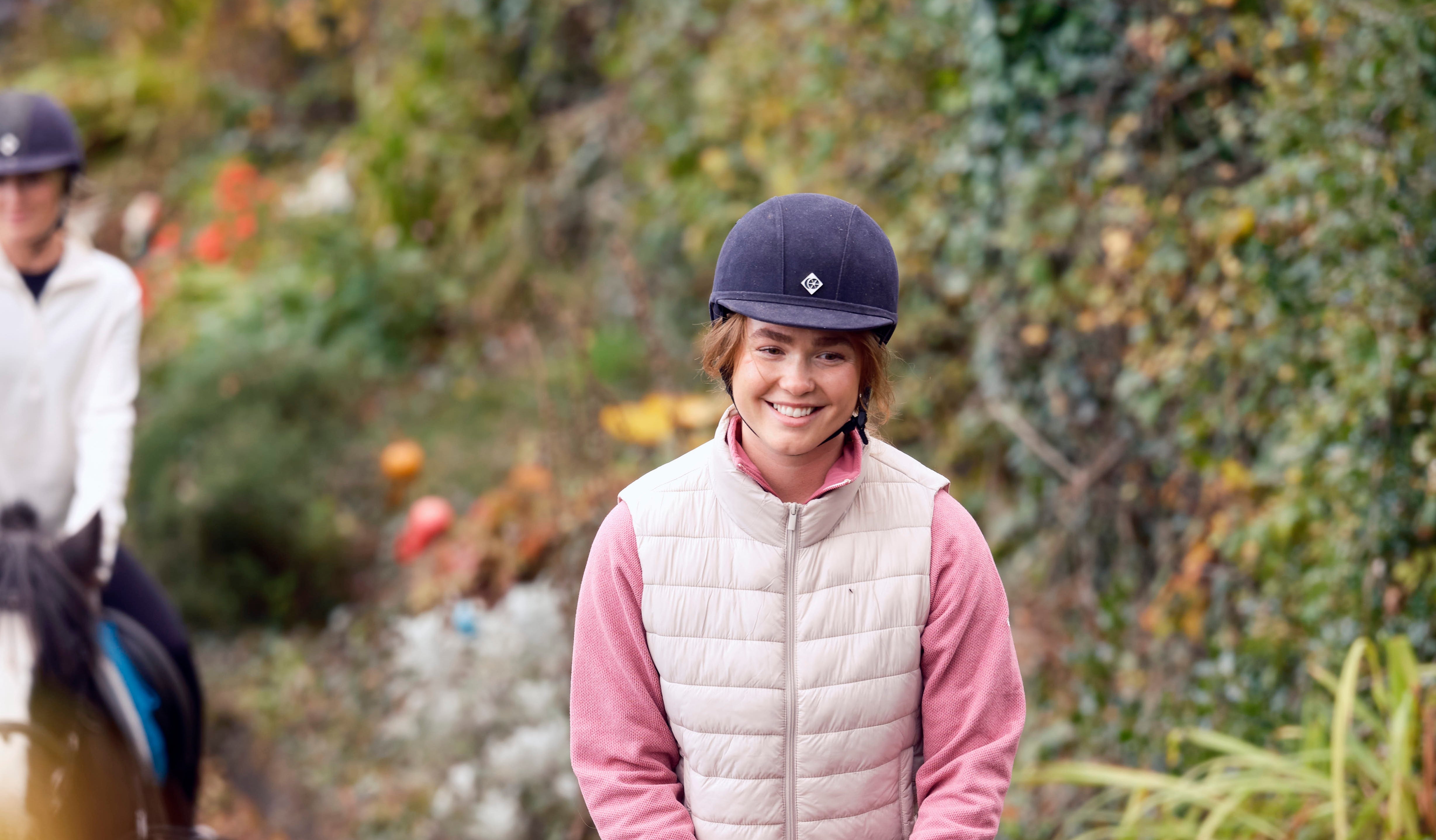 A horserider at the Mullaghmore Equestrian Centre in Co Monaghan
