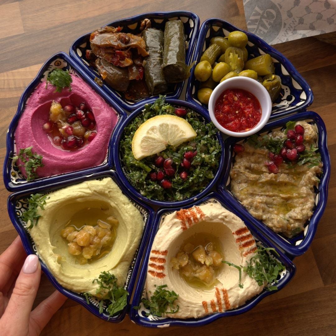 A selection of dips at Izz Café in Cork City.