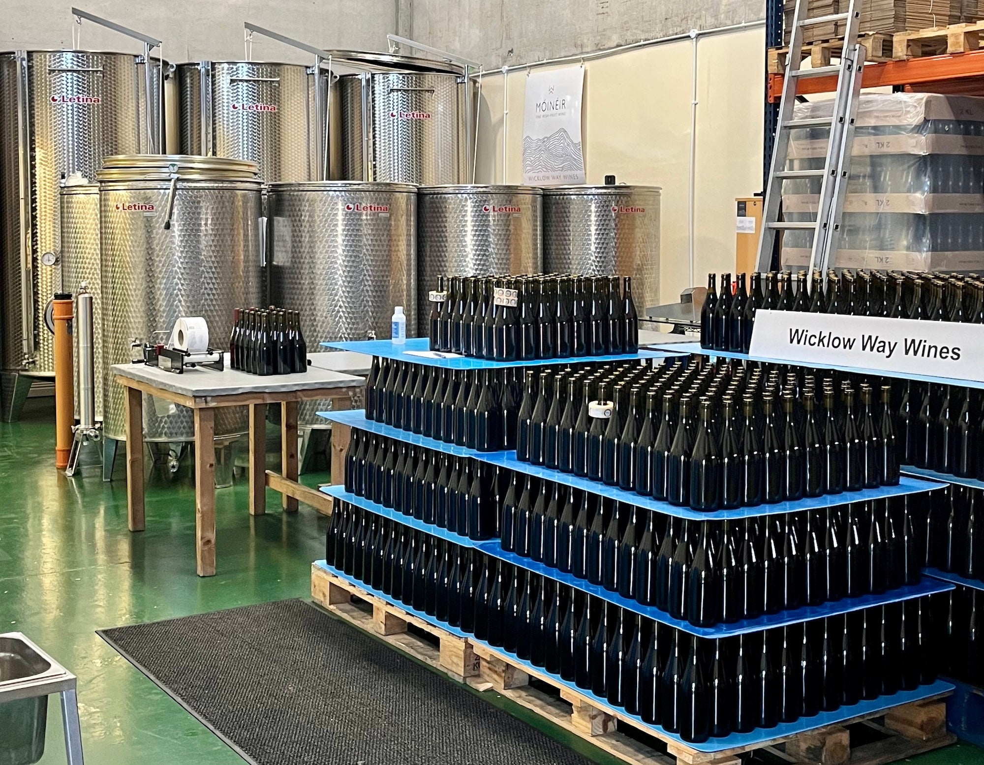 Inside the Wicklow Way Wines winery in Co Wicklow