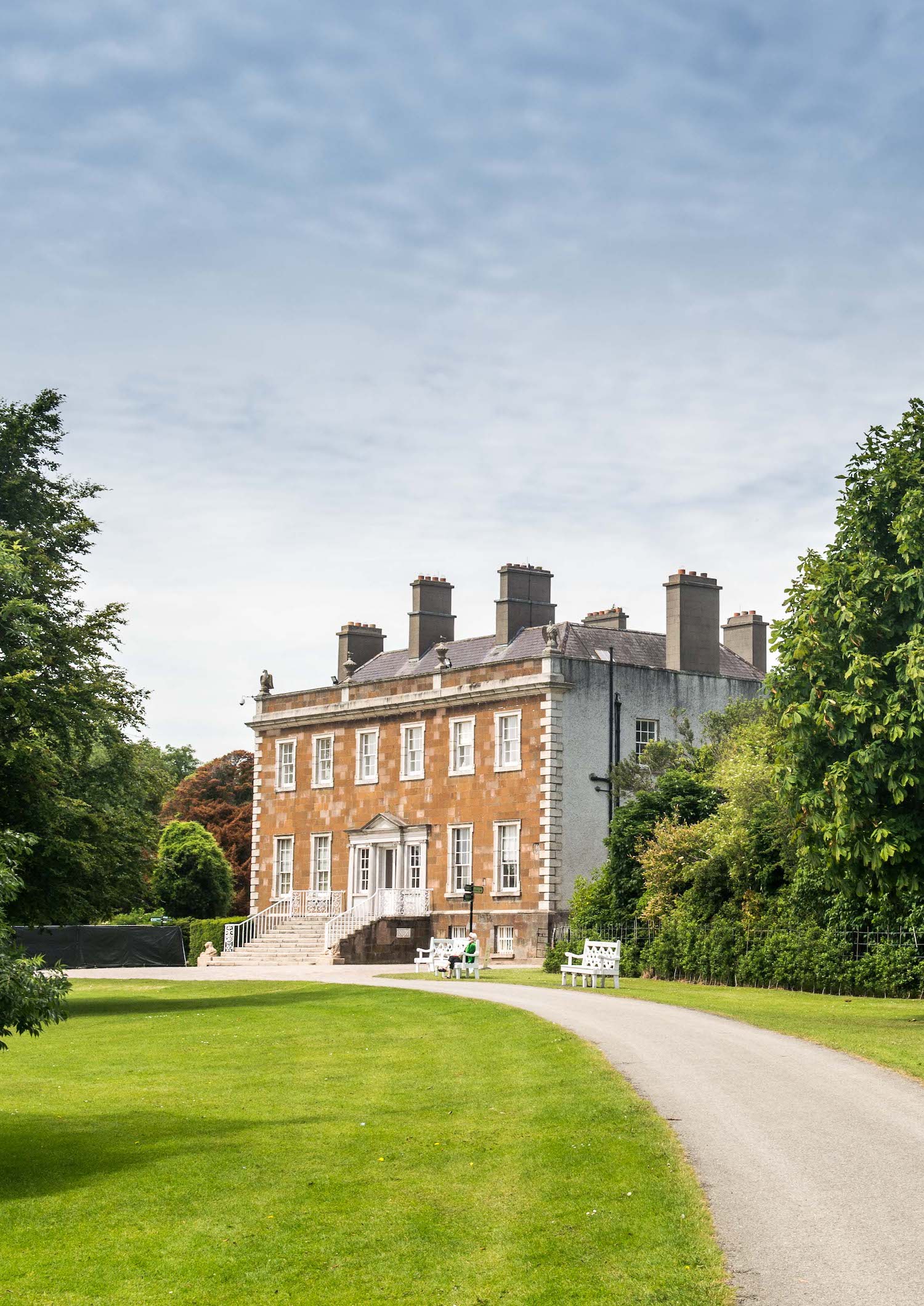 Exterior view of Newbridhe House in County Dublin