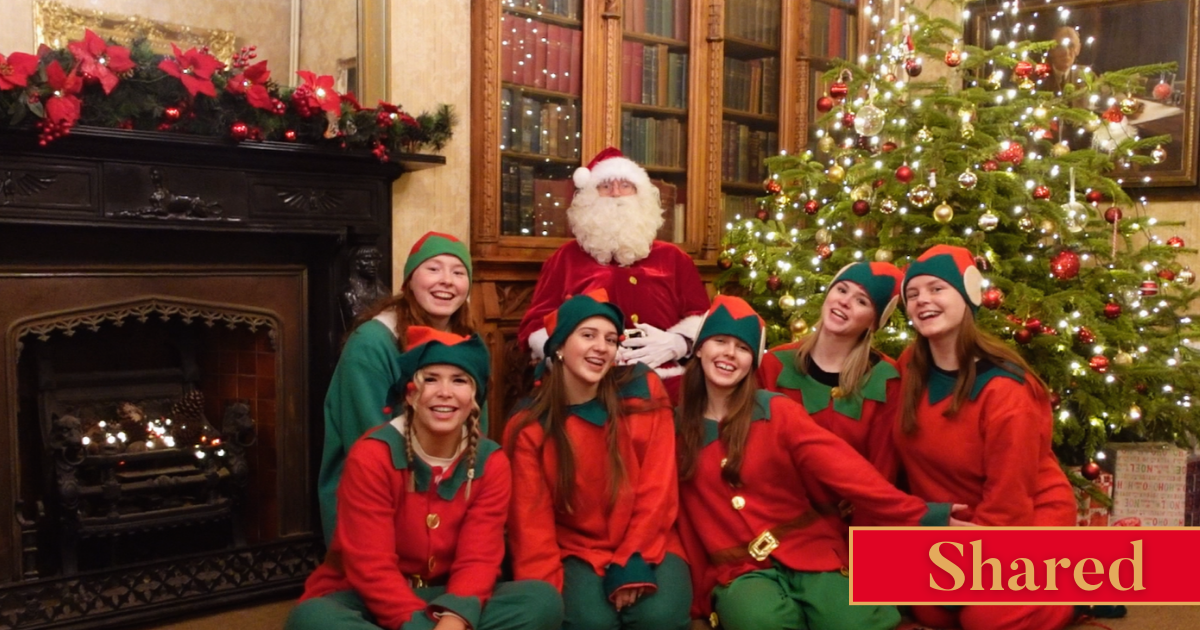 Santa gathered with his merry elves at Johnstown Castle who are ready and waiting to see all the children.