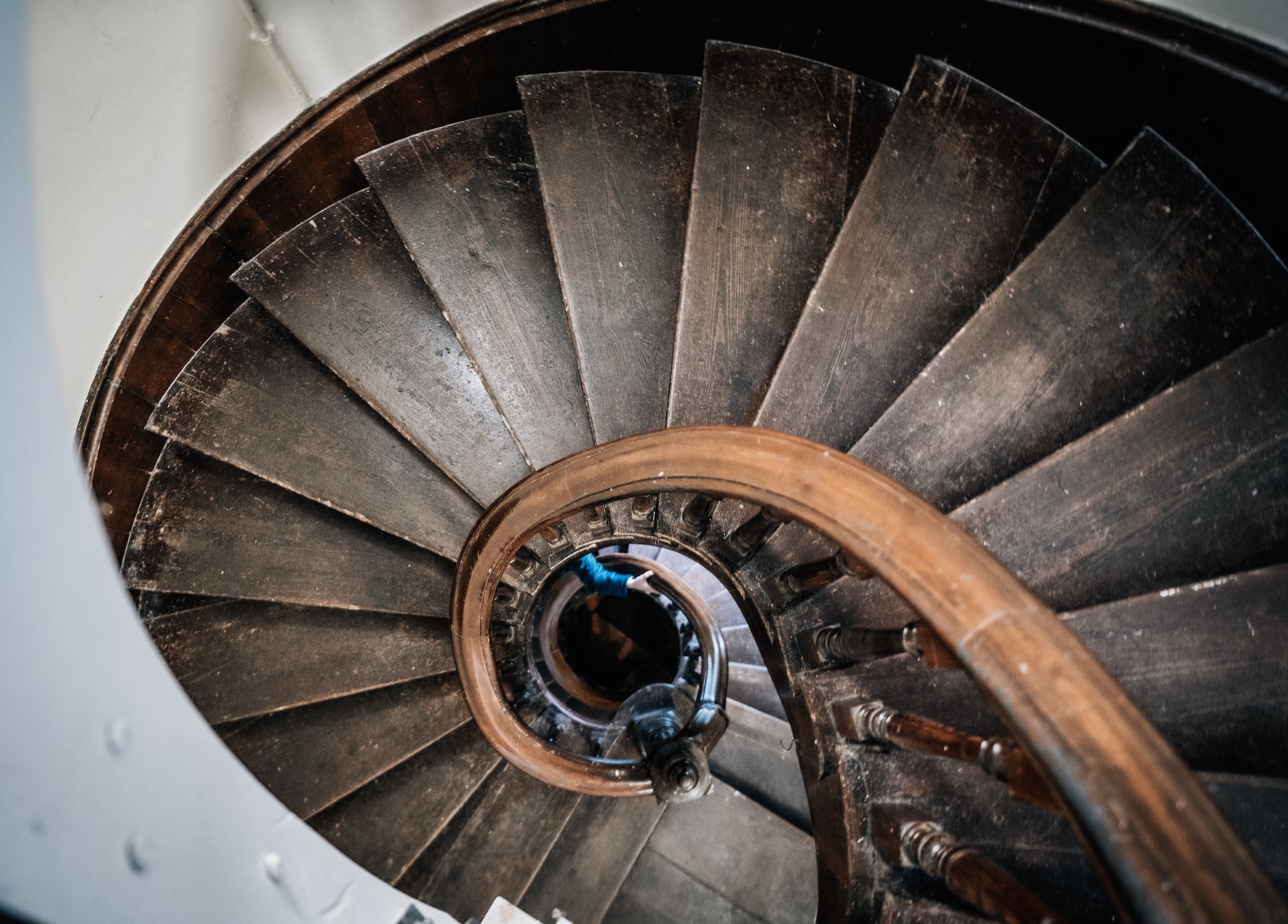The spiral staircase inside Enniscorthy Castle in Co Wexford