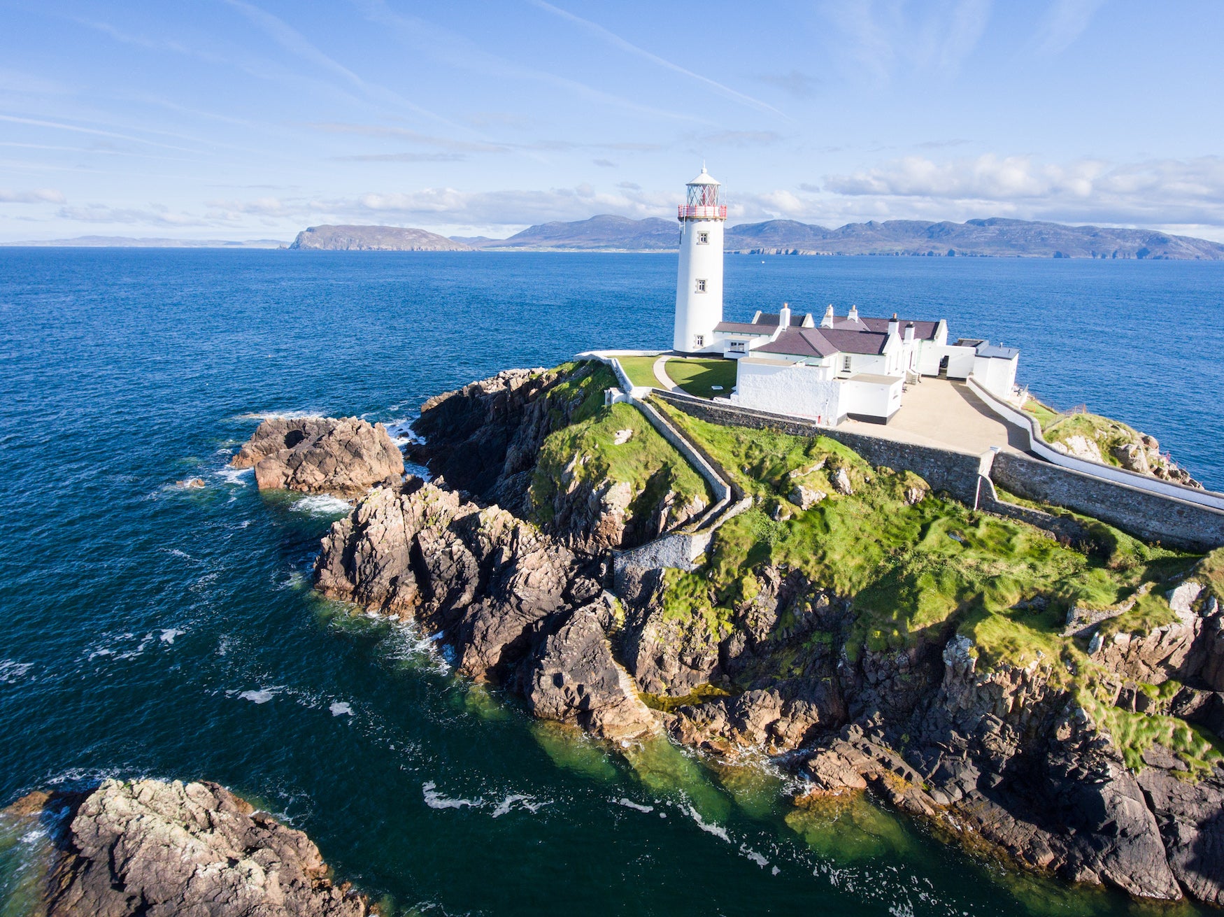 Aerial view of Fanad Lighthouse, Co Donegal
