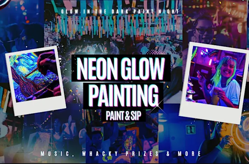 Neon Painting: Alice in Wonderland