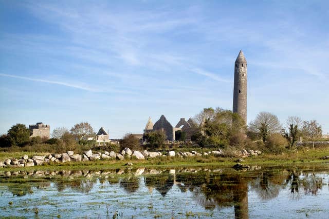 Kilmacduagh Cathedral Churches And Round Tower
