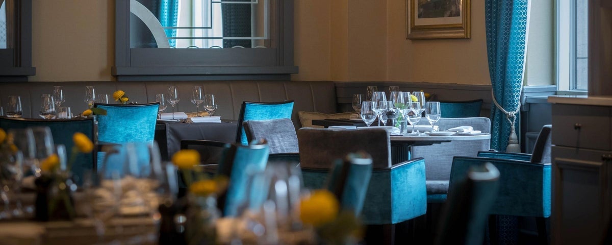 Interior view of Morelands Grill seating area