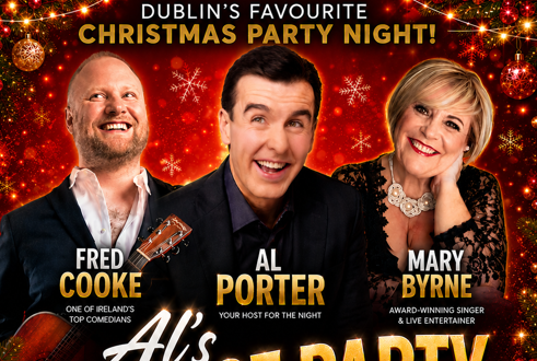Part of poster for Al's House Party - Festive comedy and fun
