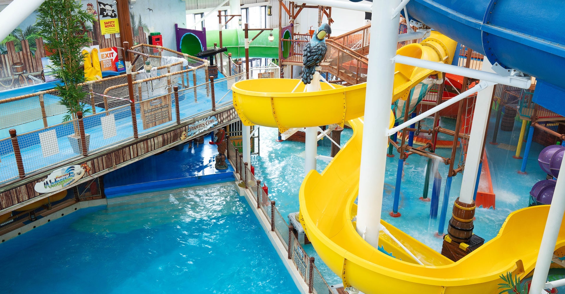 Funtasia Theme Park Drogheda yellow boomerang water slide