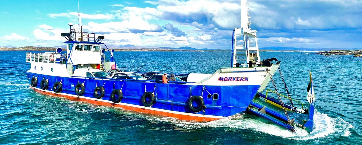 The Arranmore ferry called Morvern at sea
