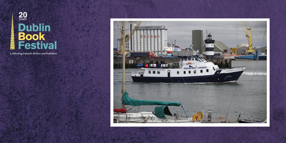 Dublin Bay Cruises boat for a Dublin Book Festival literary boat trip