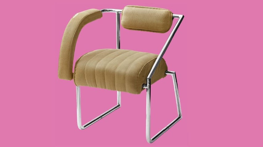 Image of the Non-Conformist chair, on display in the Museum's Eileen Gray exhibition