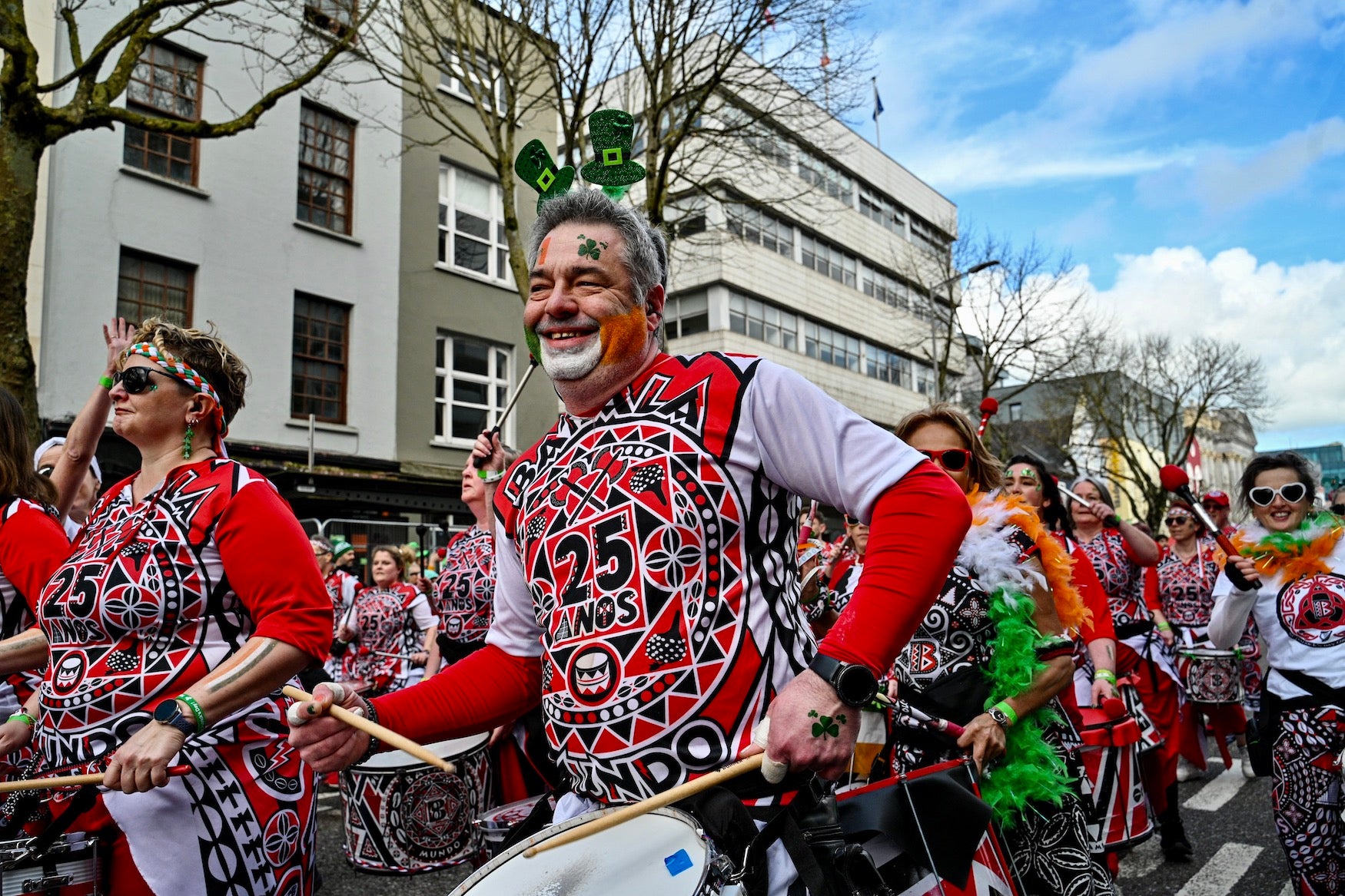 Performers at the 2024 St Patrick's Day Parade in Cork city