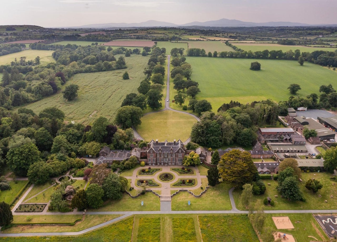 Aerial view of estate