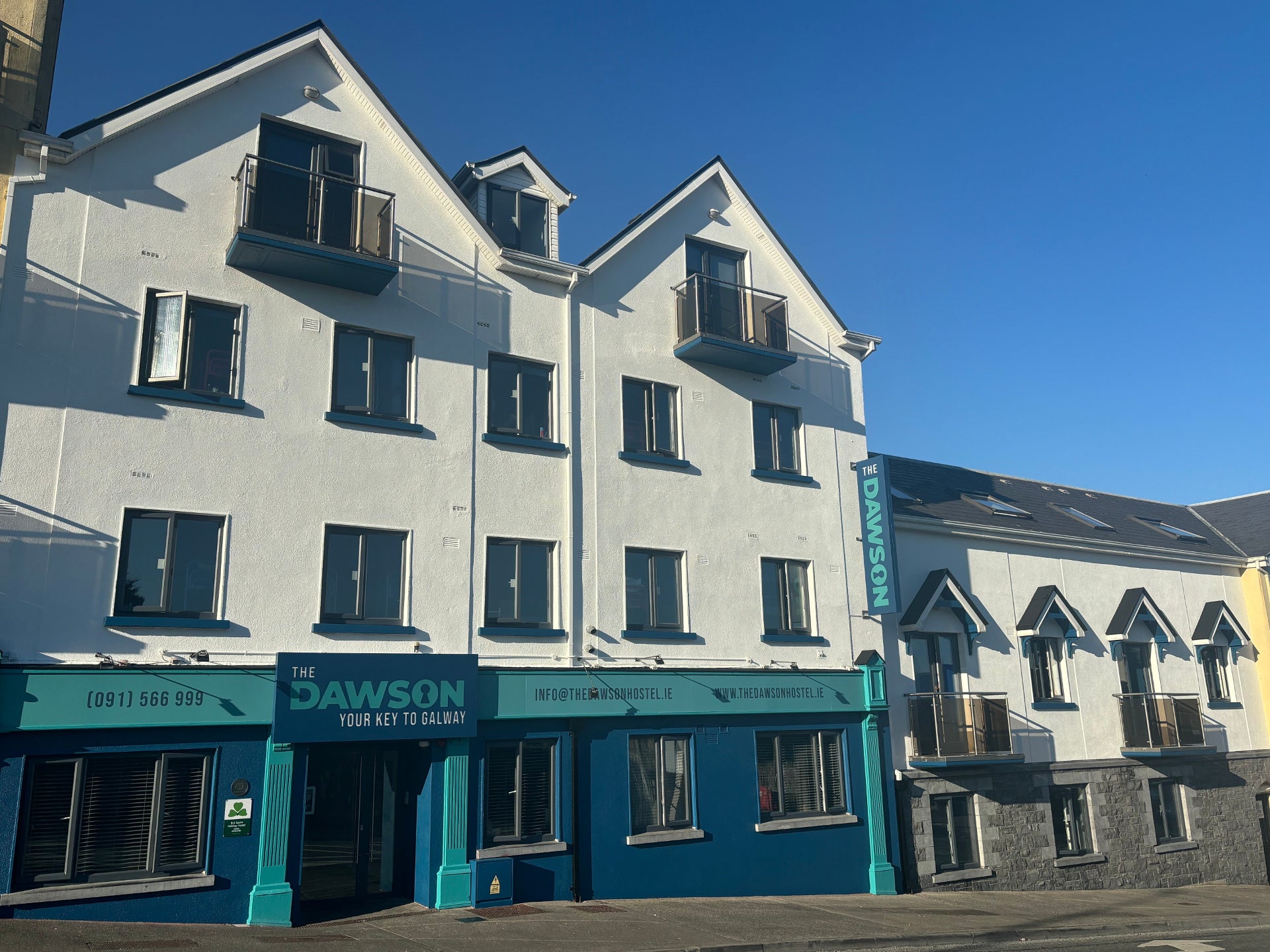 External view of the hostel.