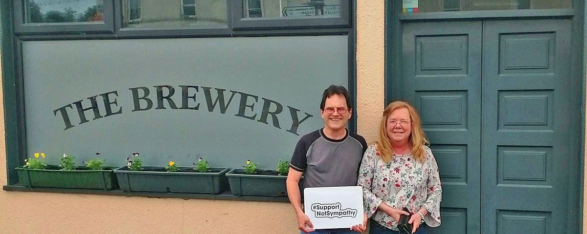 Exterior of The Brewery in Arva, County Cavan, with the owners