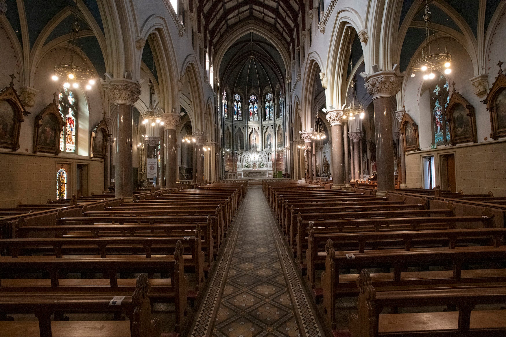 Interior view of St Peter's Church in Drogheda, Co Louth