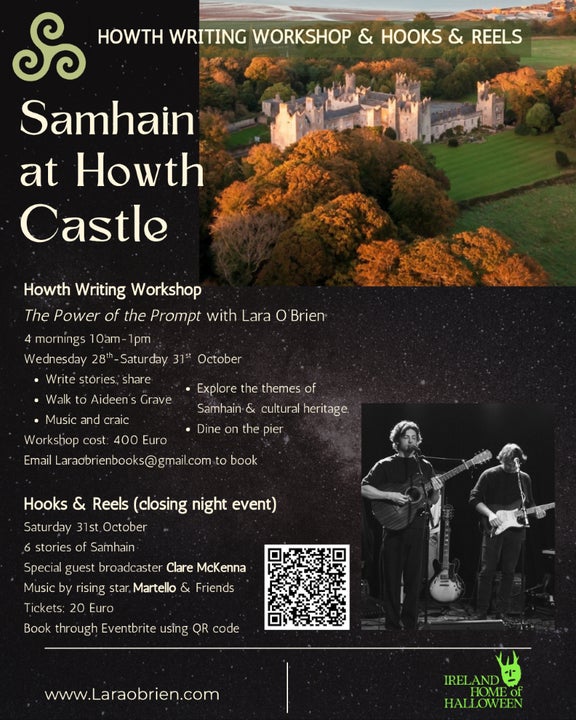 Poster for Writing Week at Howth Castle - Samhain Festival
