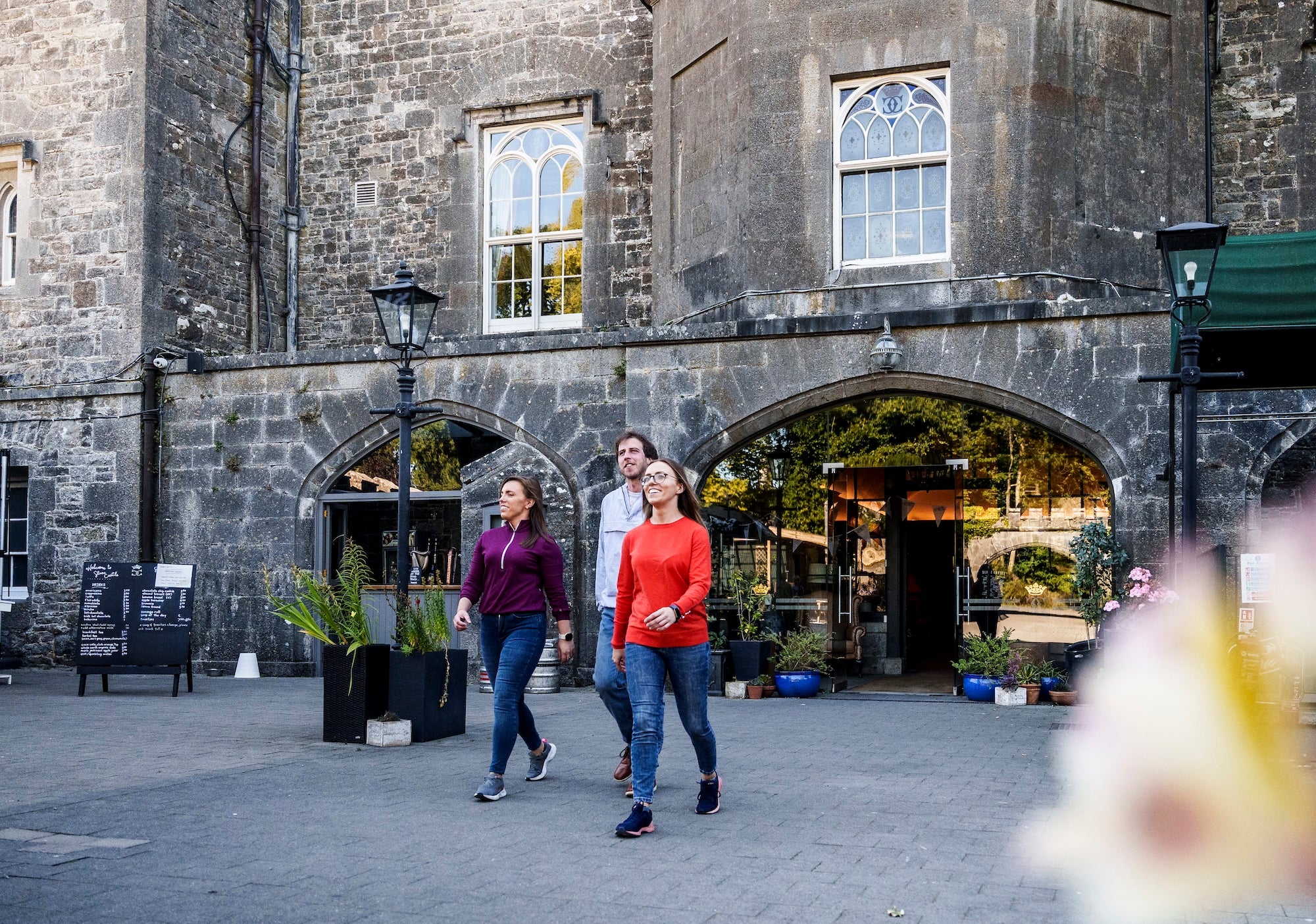 People visiting Slane Castle in Co Meath