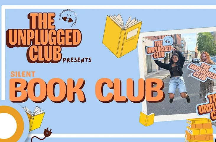 Poster for the Unplugged Silent Book Club