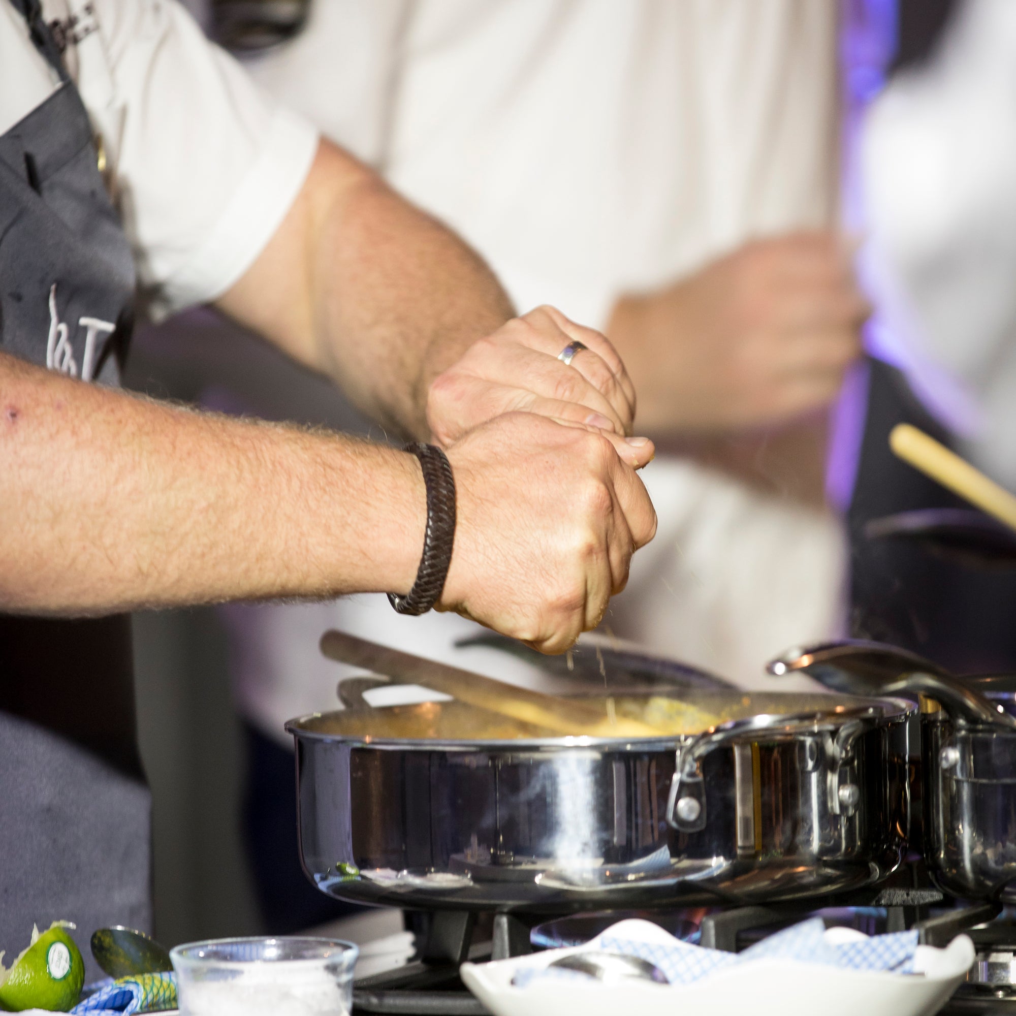 A man cooking in Dingle, Co Kerry