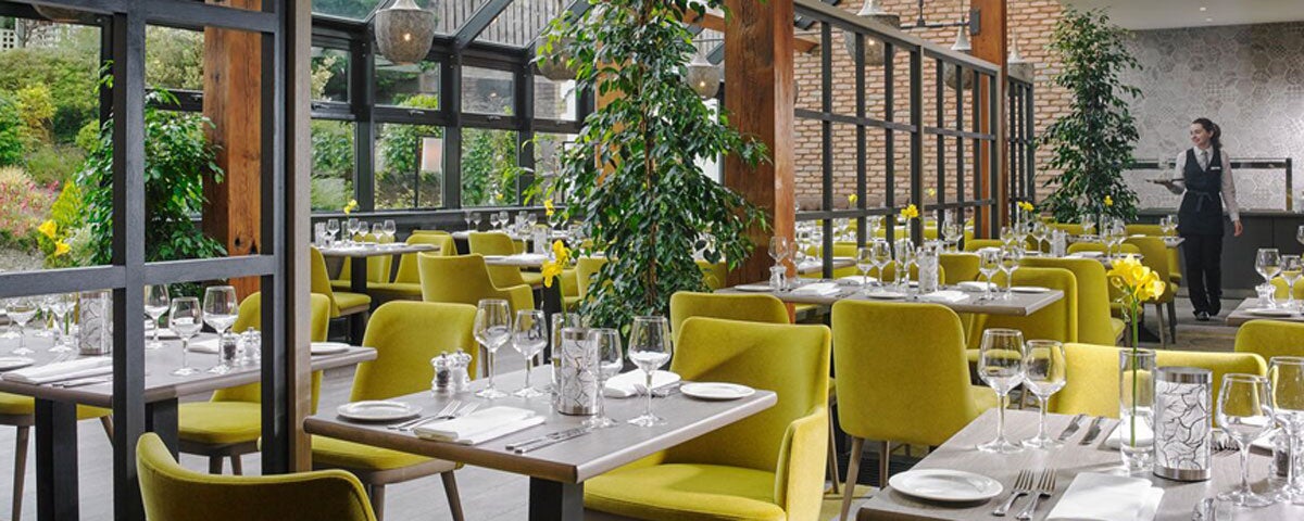 Glass walled restaurant at Sligo Park Hotel