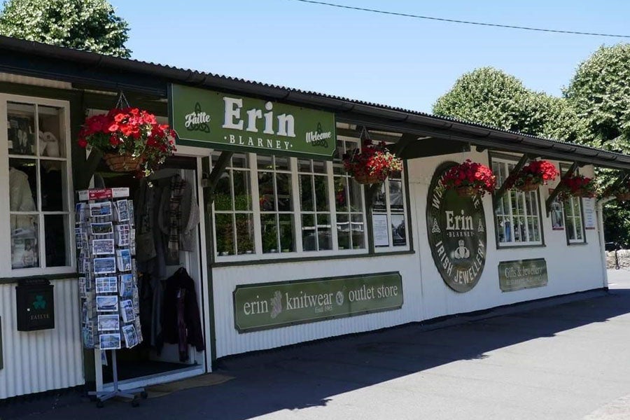 Erin Giftstore in Blarney situated outside the entrance to Blarney Castle and Gardens