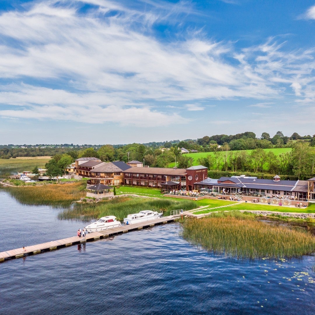 Aerial view of Wineport Lodgen in Westmeath