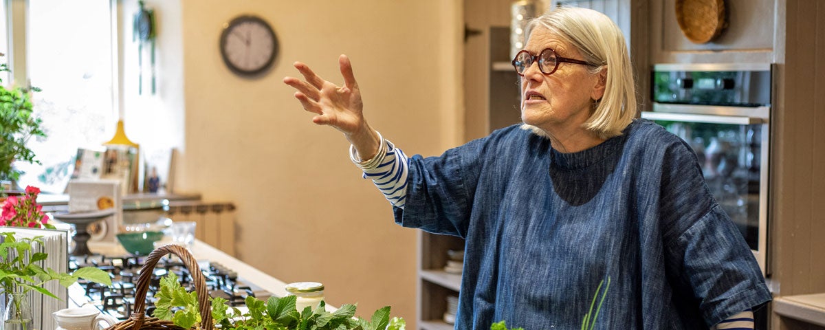 Chef Darina Allen in Ballymaloe Cookery School