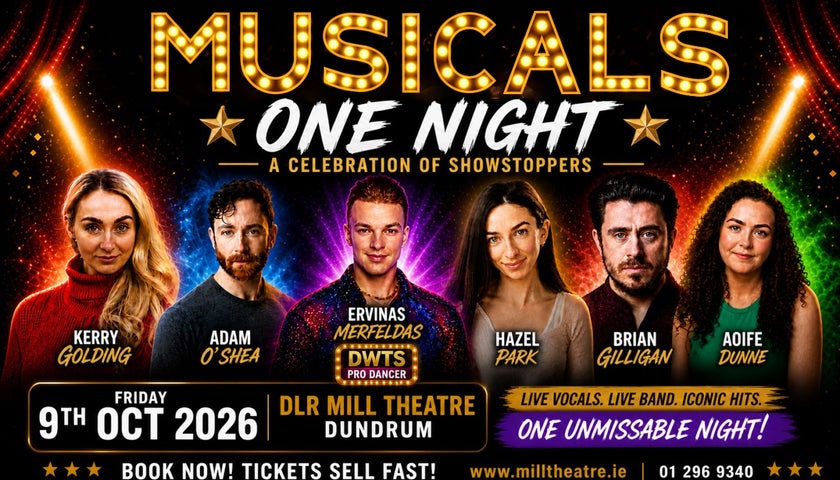 This poster shows off who will be performing in this unmissable piece of Musical Theatre!