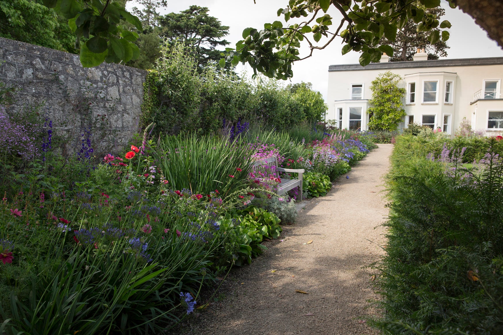 The walled gardens at the Airfield Estate in Dundrum, County Dublin