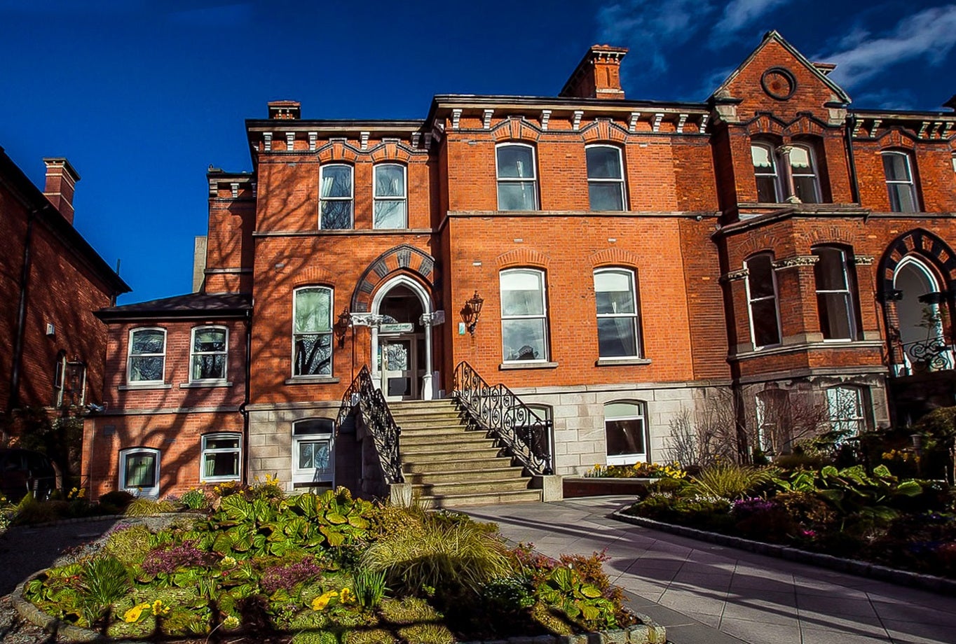 Exterior view of the hotel.