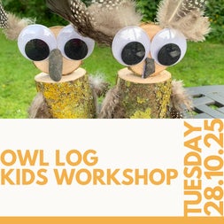 Kids Owl Log Workshop at TSEAC