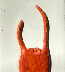 Plaster, carnelian, stain. 2026