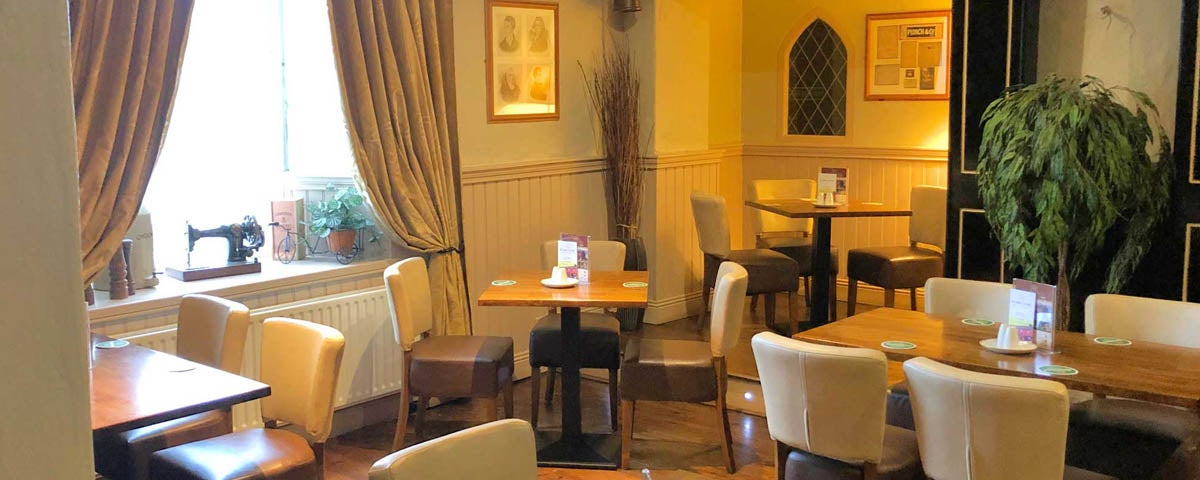 Restaurant interior at The Abbey Tavern Quin