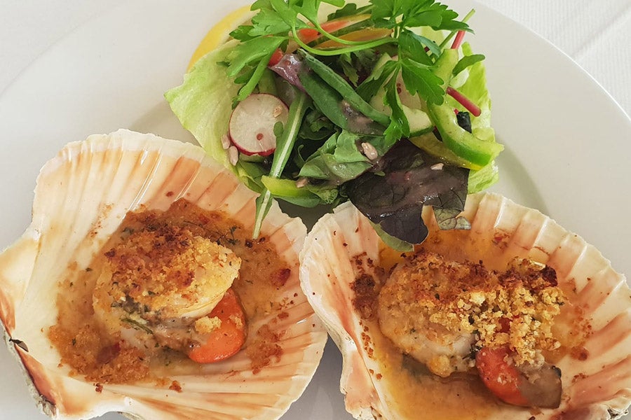 Seafood dish at The Carrigart