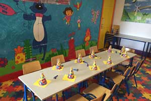Birthday party room at Funkidz Klub