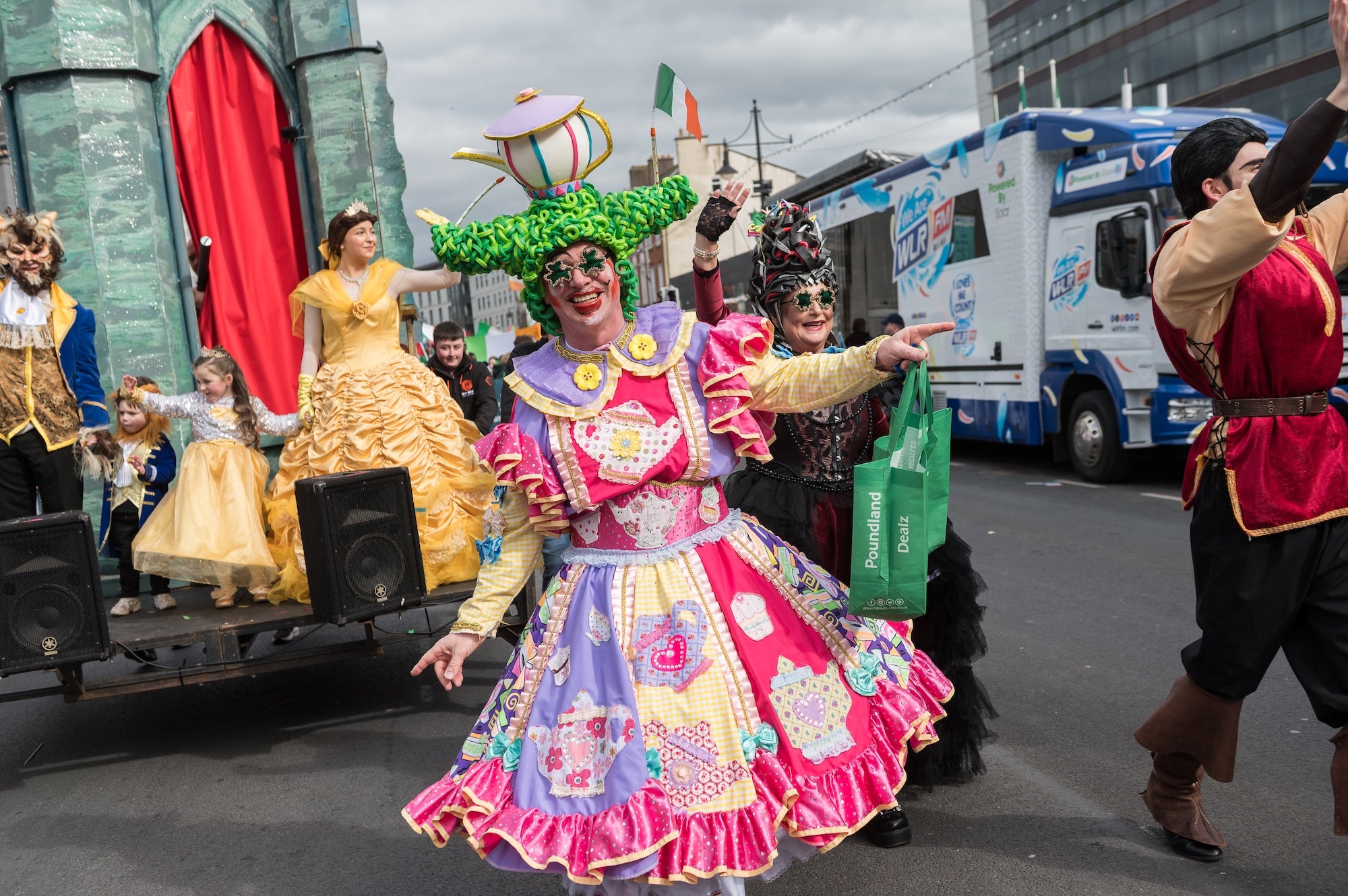 A performer at the 2025 St Patrick's Day parade in Co Waterford