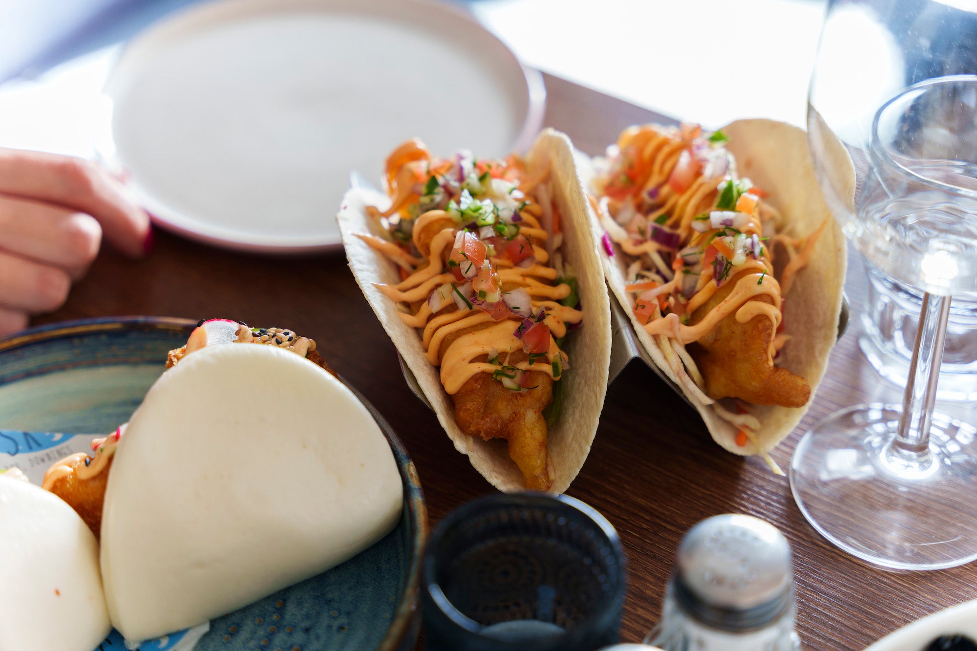 Seafood tacos at Fisk Seafood Bar in County Donegal