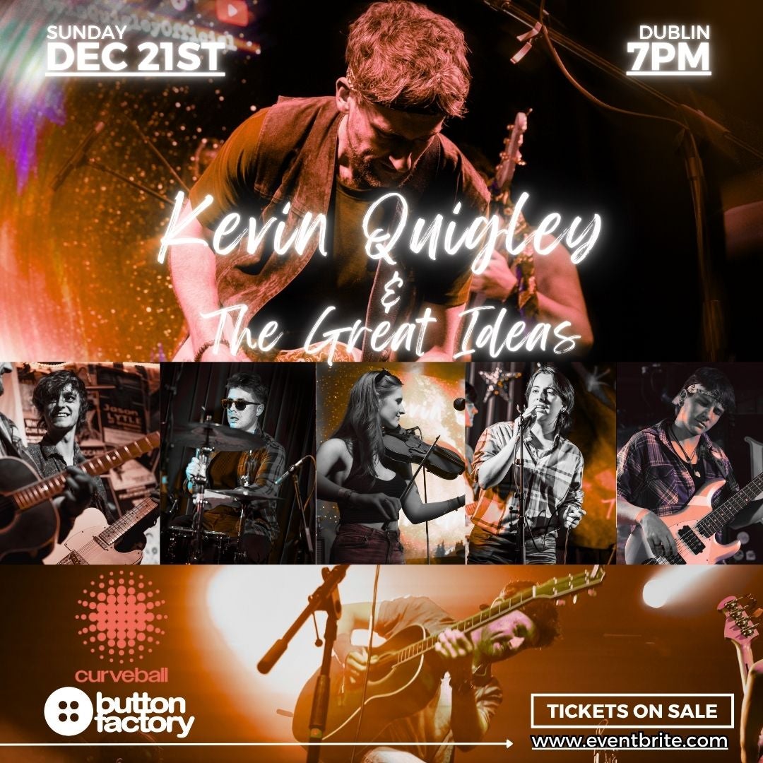 Poster - Cover art for the show with images of musicians playing mostly guitars.