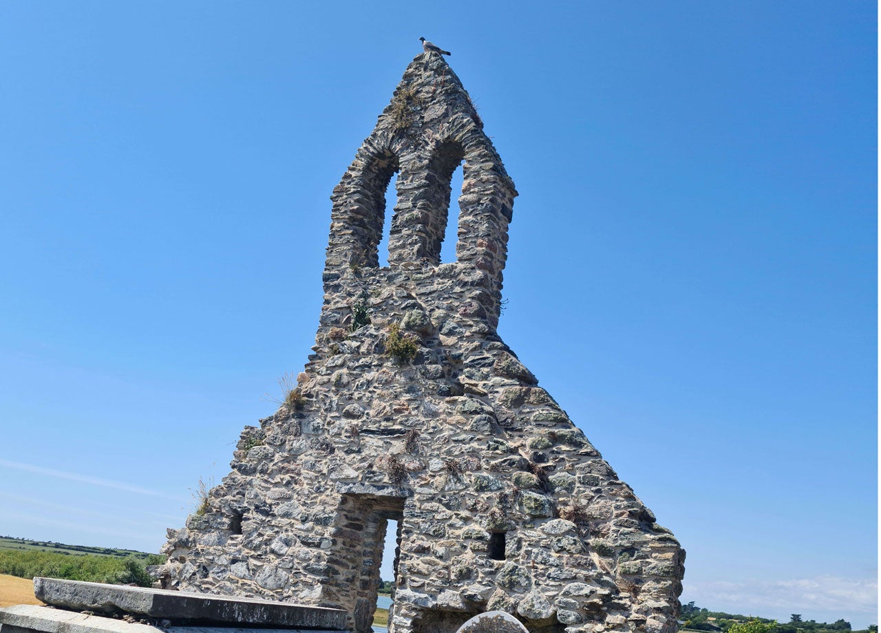 Church ruins along the Norman Way