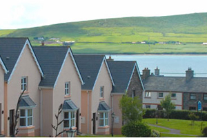 Outside view of Dingle Marina Cottages