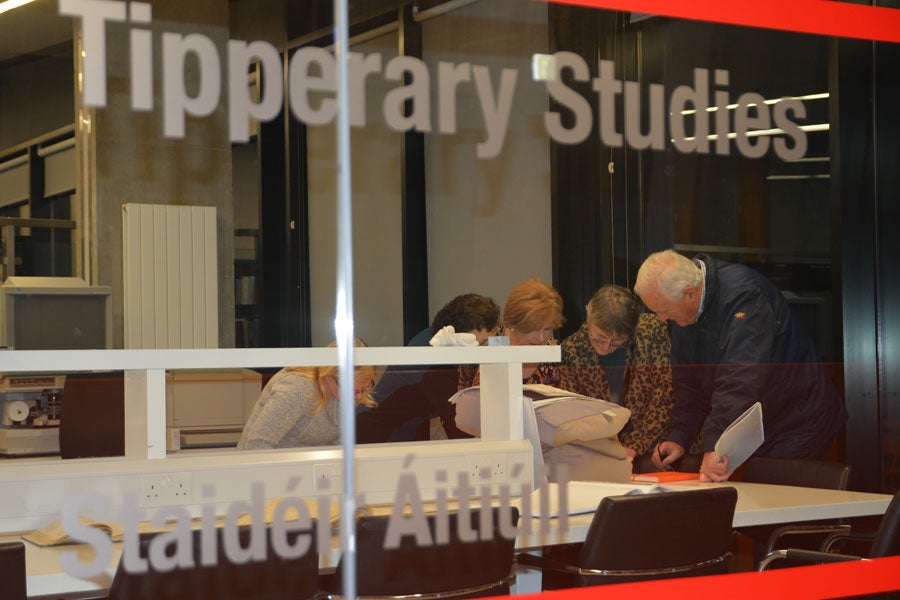 Looking through the records at Tipperary Studies Thurles County Tipperary
